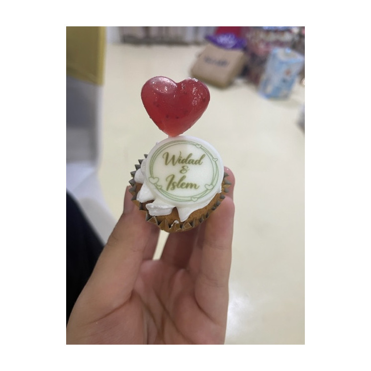 Medaillons chocolat blanc imprimés Personnalisés