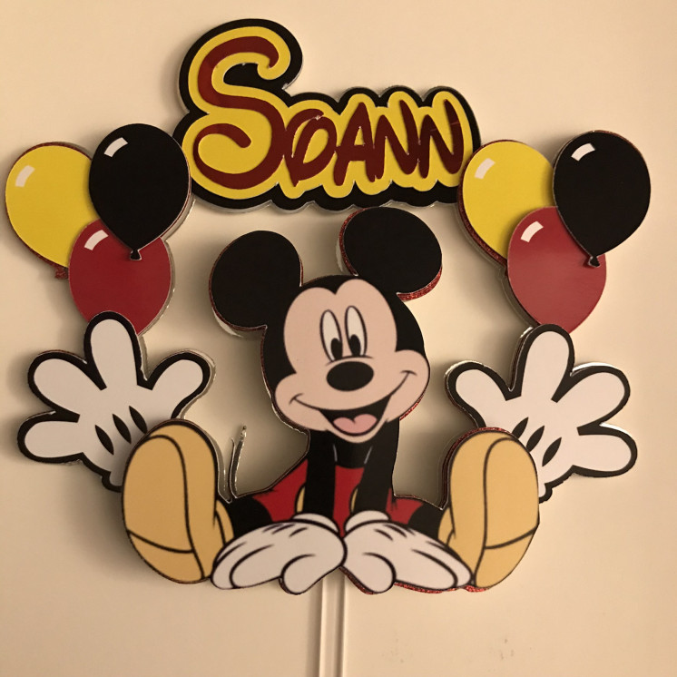 Toppers MICKEY 3D personnalisé