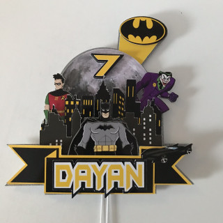 Toppers BATMAN 3D personnalisé