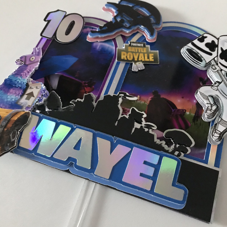 Toppers FORTNITE 3D personnalisé