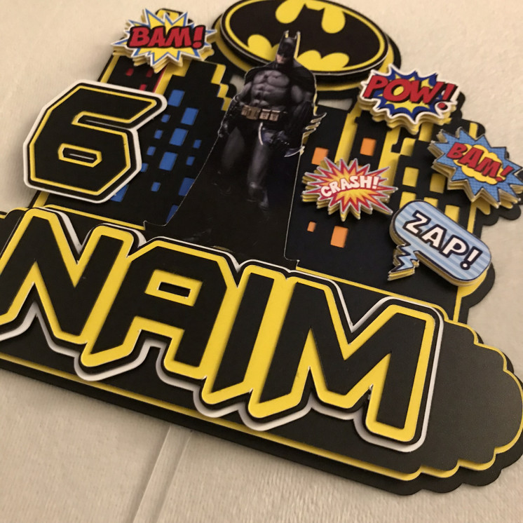 Toppers BATMAN NIGHT 3D personnalisé
