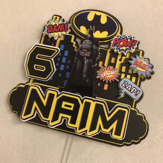 Toppers BATMAN NIGHT 3D personnalisé