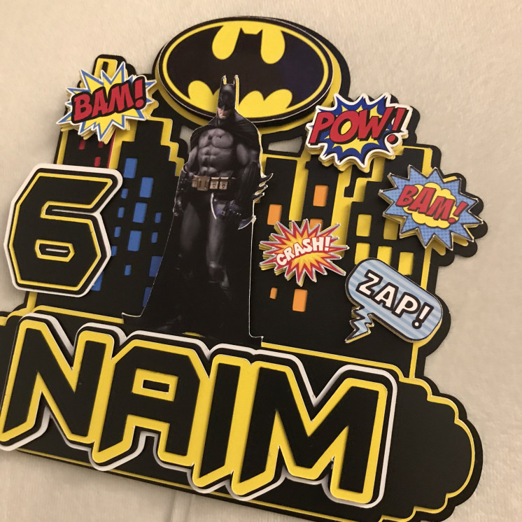 Toppers BATMAN NIGHT 3D personnalisé