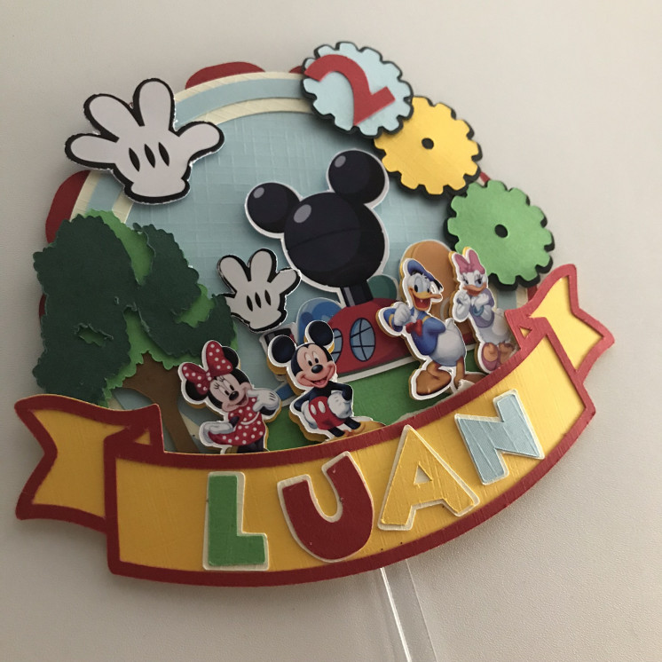 Toppers MICKEY HOUSE 3D personnalisé
