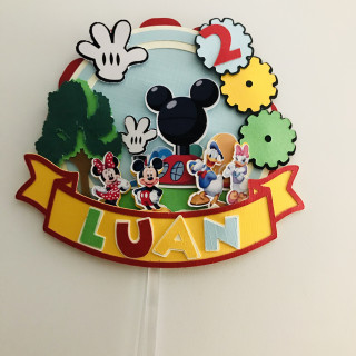 Toppers MICKEY HOUSE 3D personnalisé