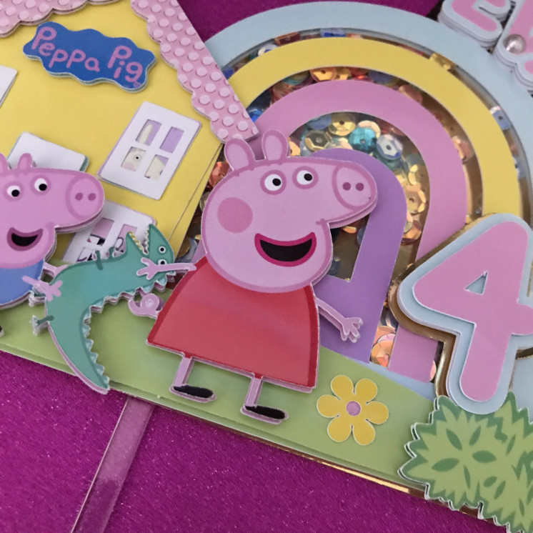 Toppers shaker PEPPA PIG Personnalisé