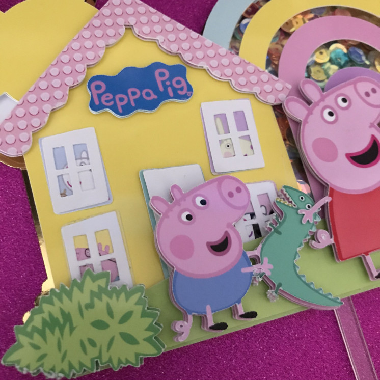 Toppers shaker PEPPA PIG Personnalisé