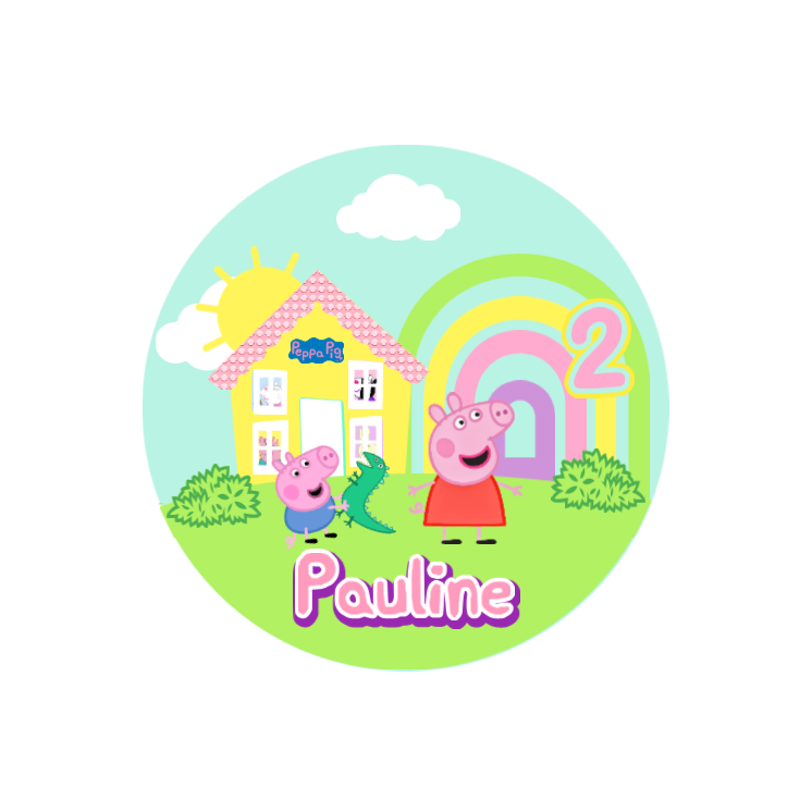 Disque sucre PEPPA PIG Personnalisé