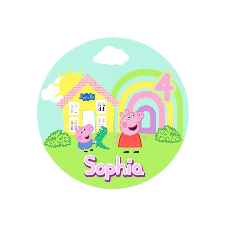 Disque sucre PEPPA PIG Personnalisé